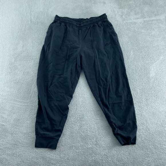 Nike Other - Nike Black Mens XXL Jogger Pants 100% Cotton Elastic Waistband 3633